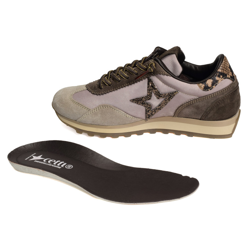 C1259 Taupe Serpent, Baskets running Cetti