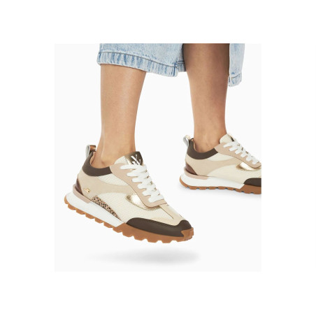 SAMANTHA Beige Marron, Baskets running Vanessa Wu