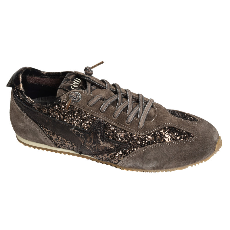 C1409 W Taupe Serpent, Baskets Mode Cetti