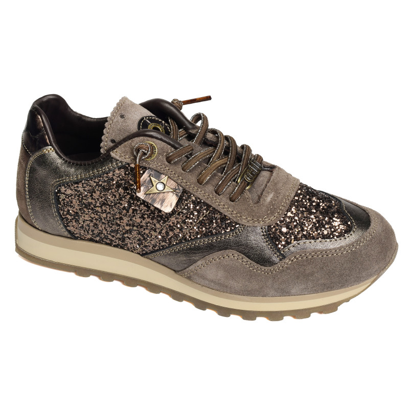 C848 Taupe, Baskets running Cetti