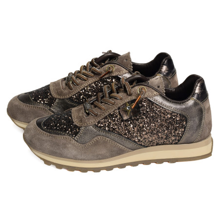 C848 Taupe, Baskets running Cetti