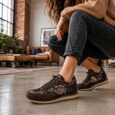C848 Marron Serpent, Baskets running Cetti