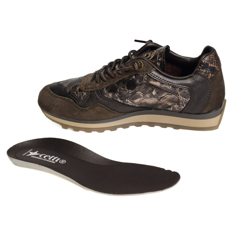 C848 Marron Serpent, Baskets running Cetti