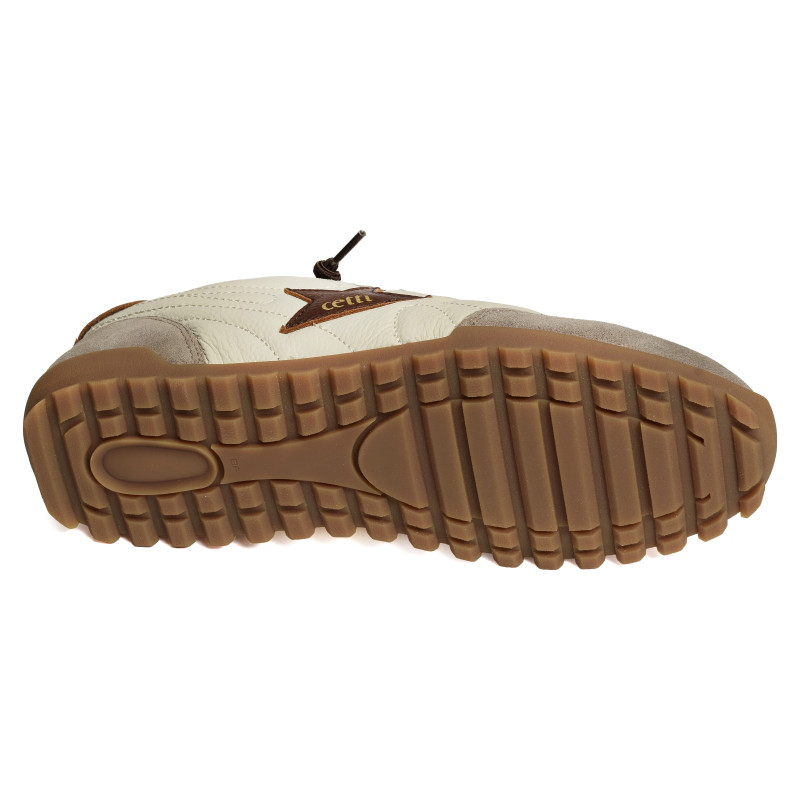 C1409 Blanc Taupe, Baskets Mode Cetti