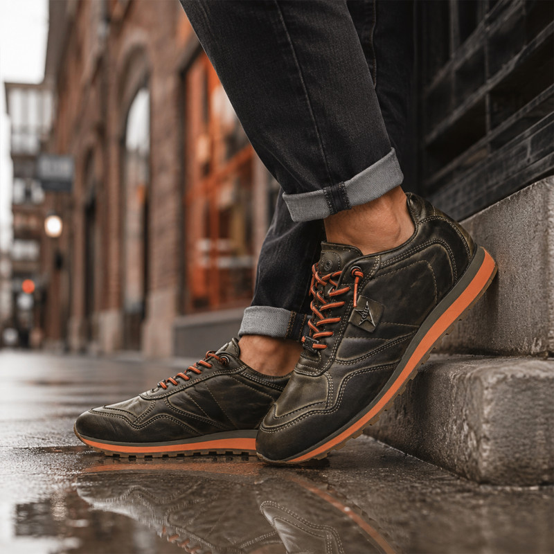 C848 XL Kaki Orange, Baskets running Cetti