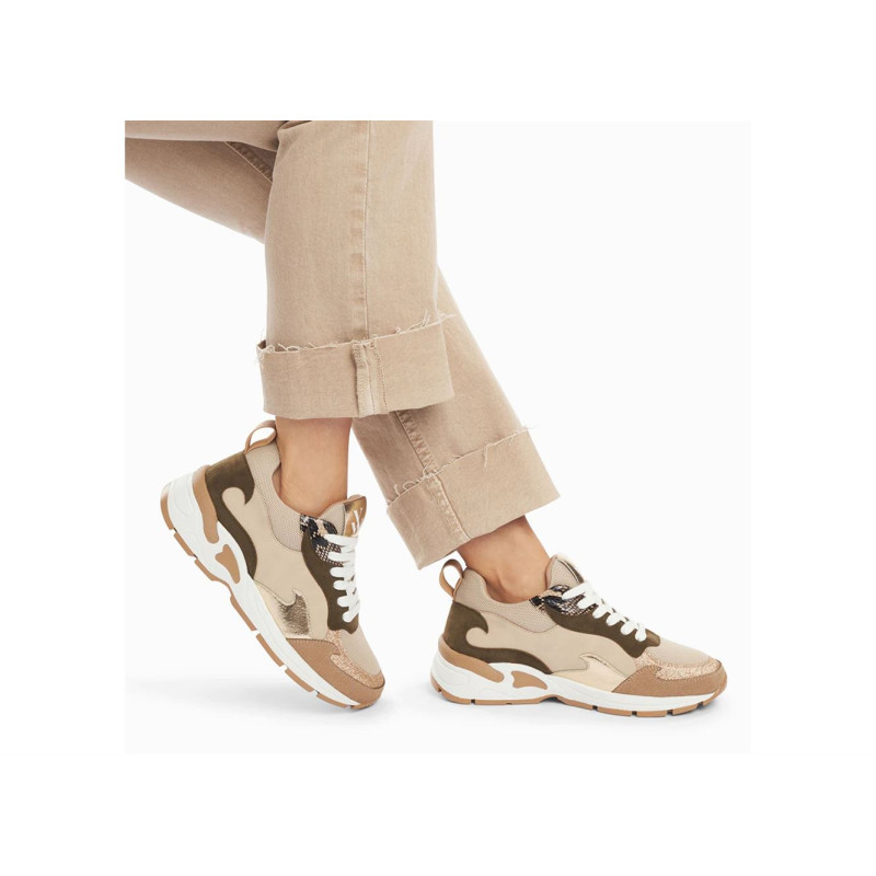 ARYA Beige Kaki, Baskets running Vanessa Wu