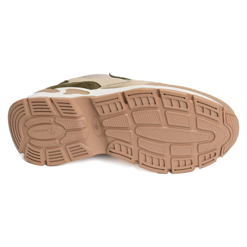 ARYA Beige Kaki, Baskets running Vanessa Wu