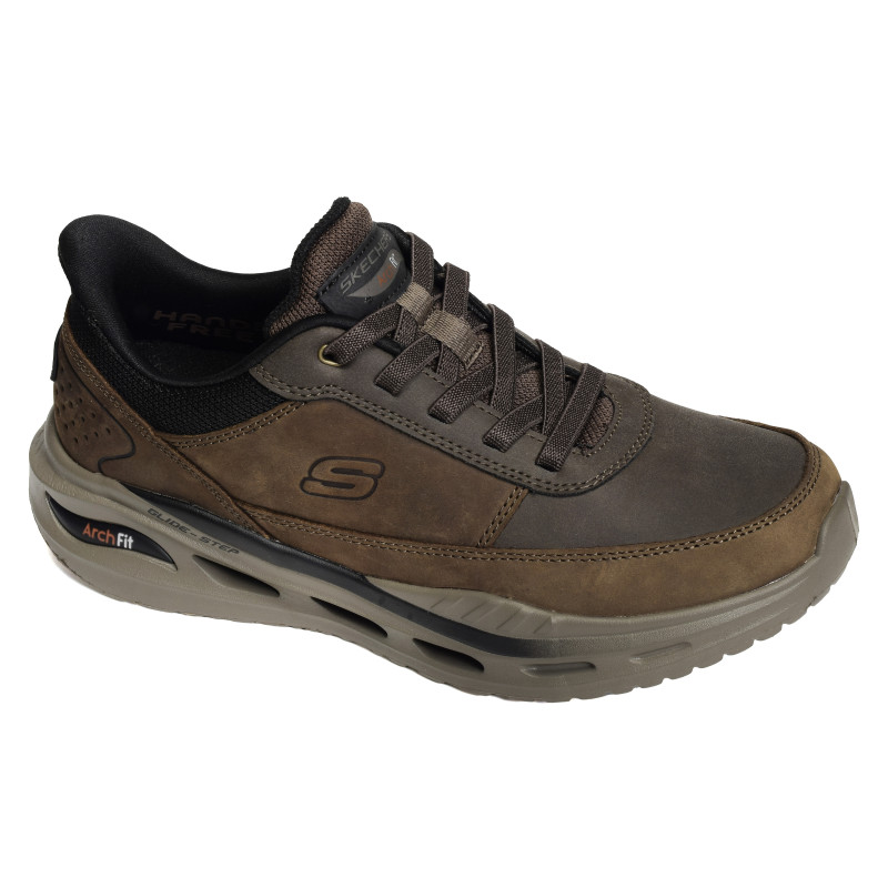 ARCH FIT ORVAN MOXLEY Chocolat, Slip-On Skechers