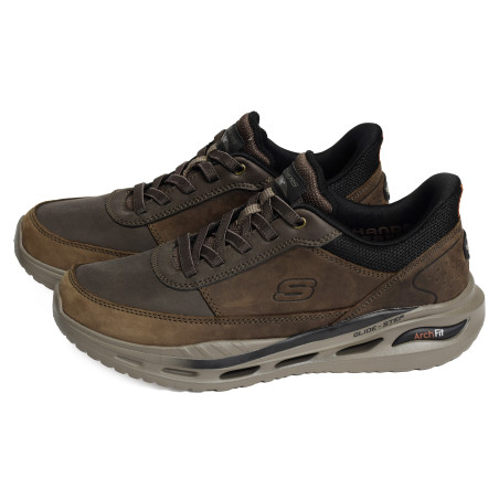 ARCH FIT ORVAN MOXLEY Chocolat, Slip-On Skechers