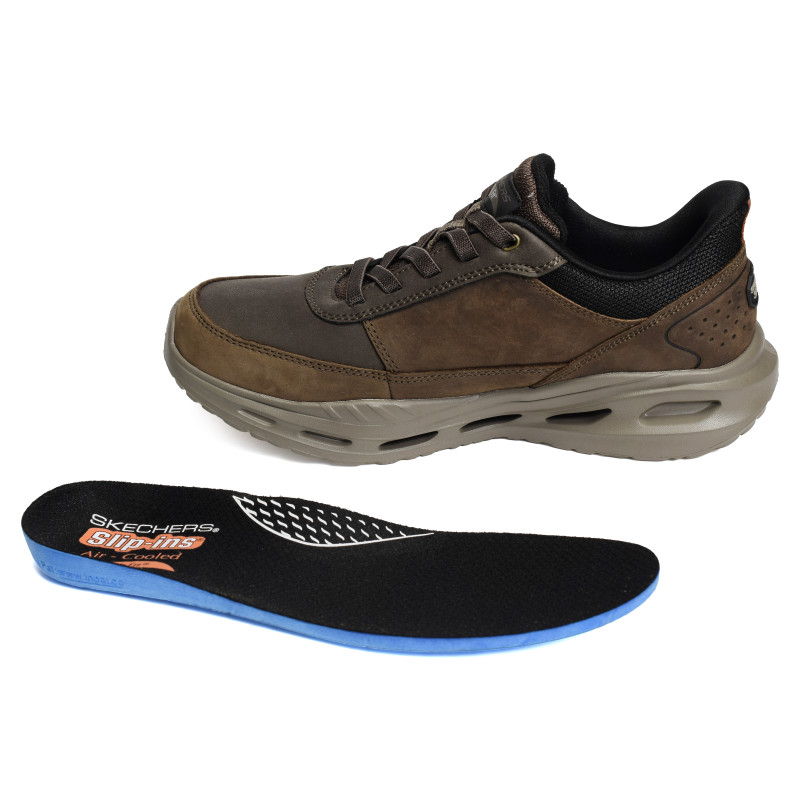 ARCH FIT ORVAN MOXLEY Chocolat, Slip-On Skechers