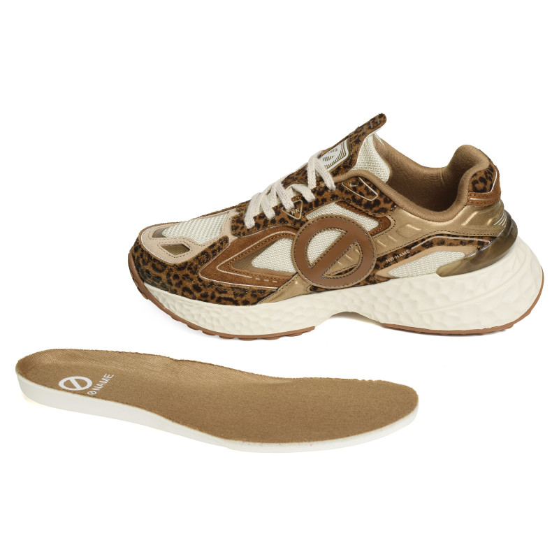 CARTER 2.0 TECH Camel Léopard, Baskets Mode No Name
