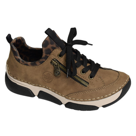 45973 Marron Léopard, Sneakers basses Rieker