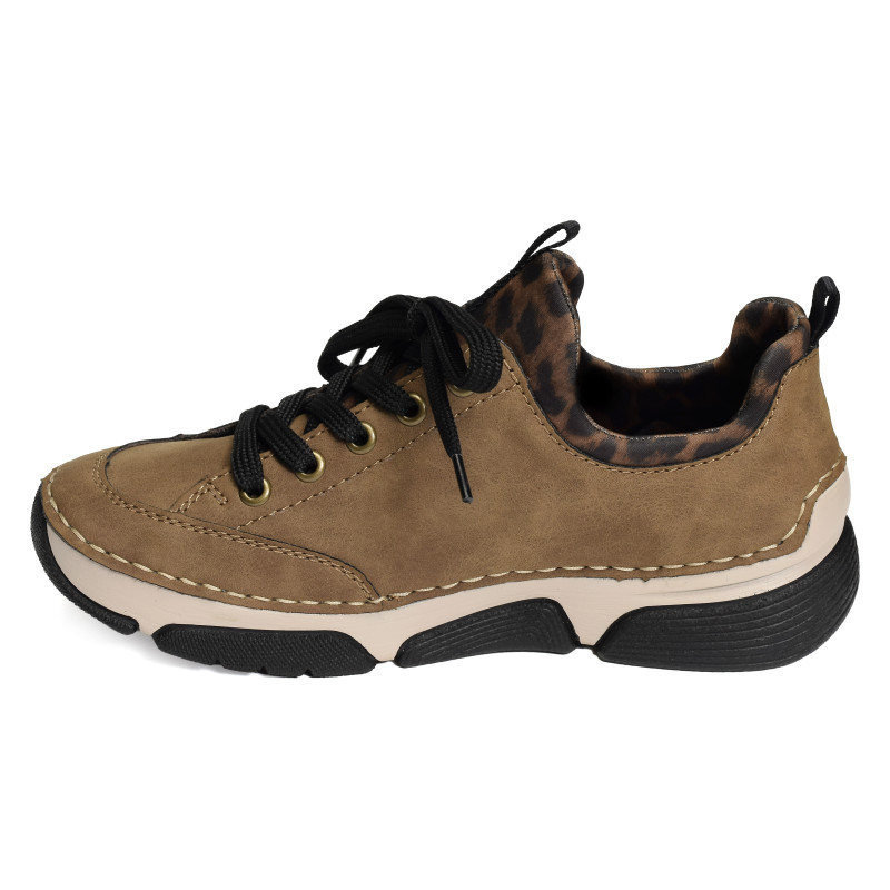 45973 Marron Léopard, Sneakers basses Rieker