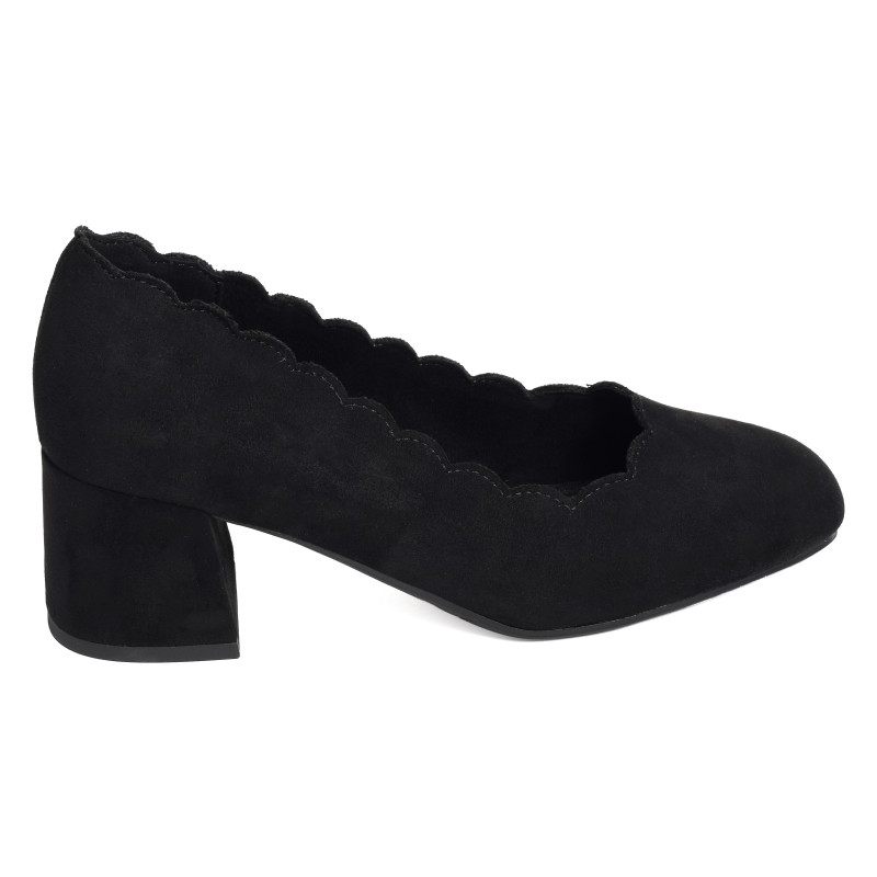 44767 Noir, Escarpins à bout arrondi Rieker