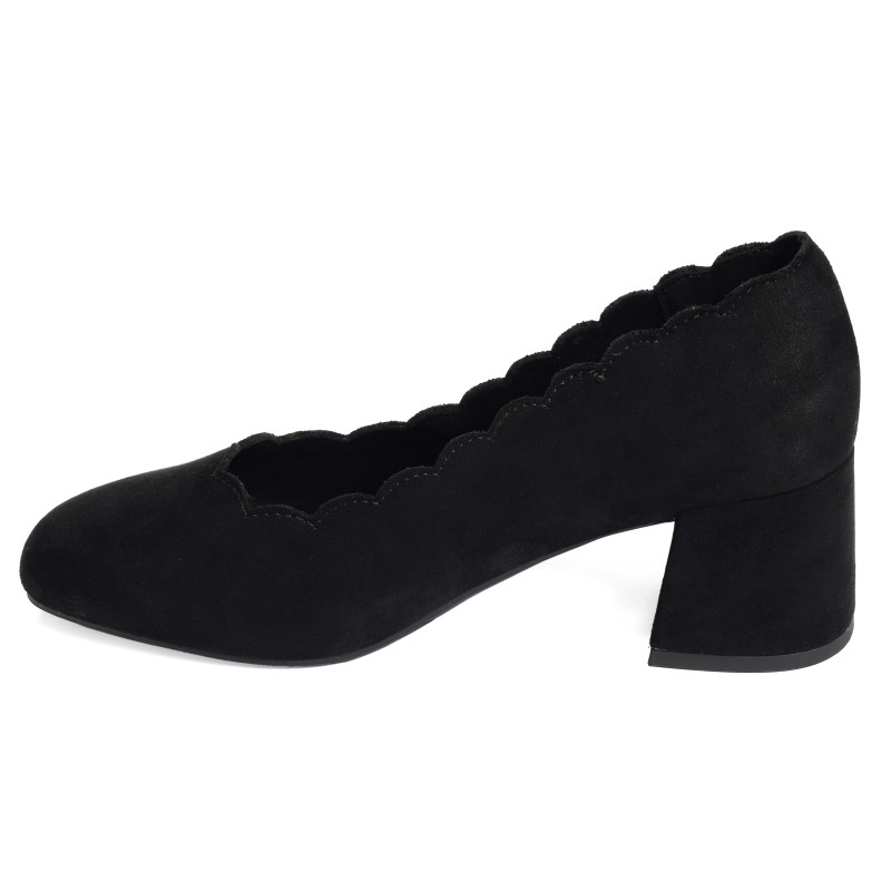 44767 Noir, Escarpins à bout arrondi Rieker