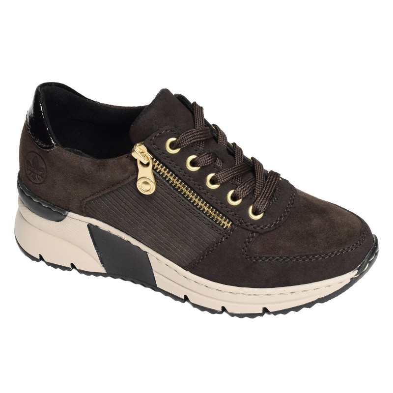 N6314 Chocolat, Baskets running Rieker