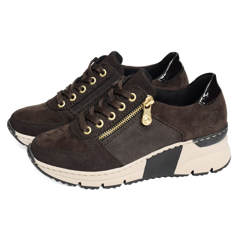 N6314 Chocolat, Baskets running Rieker
