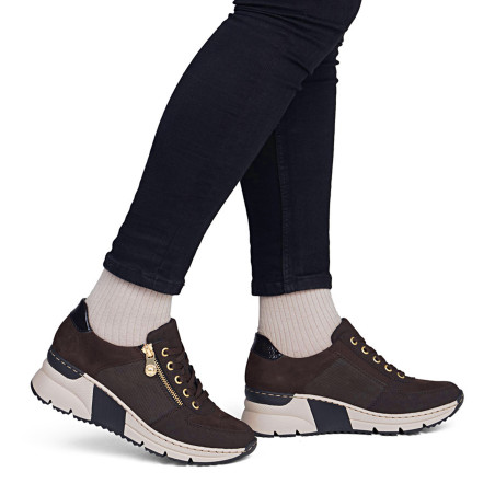 N6314 Chocolat, Baskets running Rieker