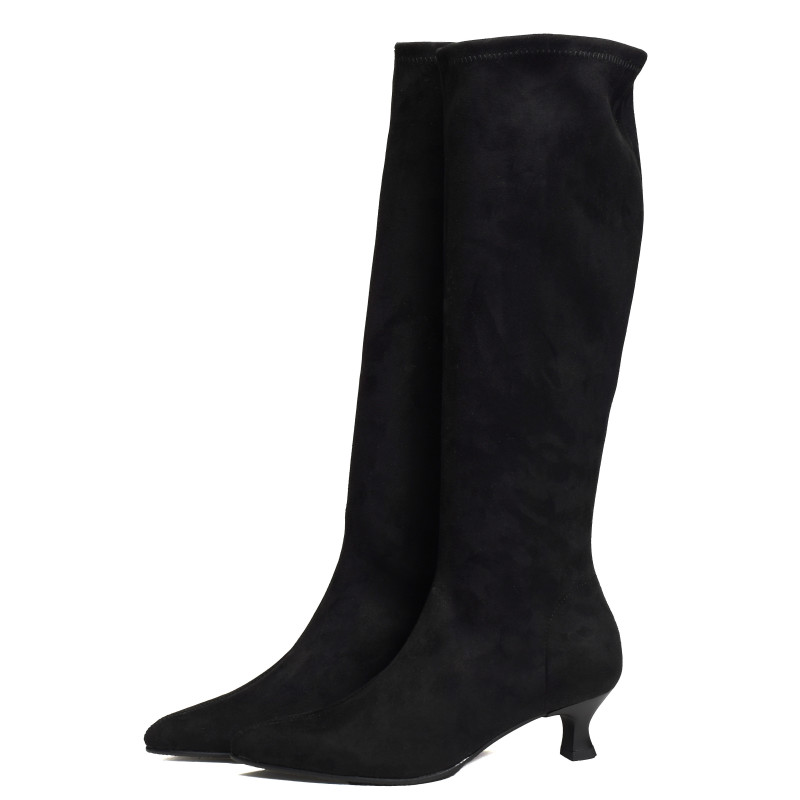 75305 Noir, Bottes Miss Elastic