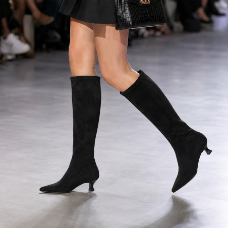 75305 Noir, Bottes Miss Elastic