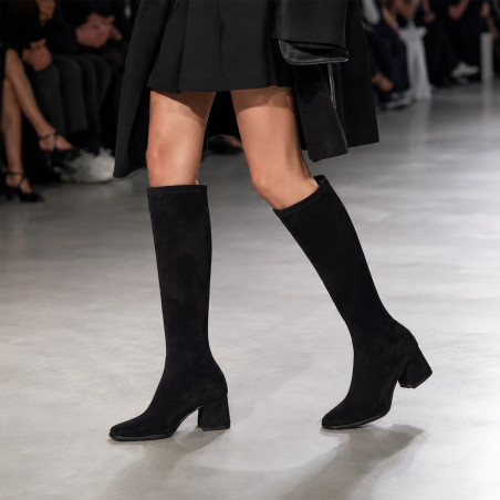 FAX STUDIO 75310 Noir, Bottes Miss Elastic