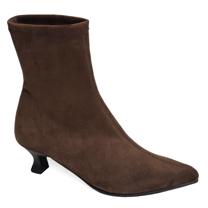 ZETINA 75306 Marron, Bottines Miss Elastic