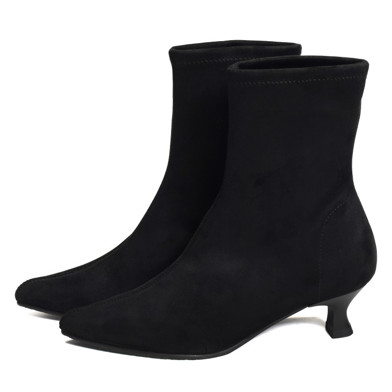 ZETINA 75306 Noir, Bottines Miss Elastic