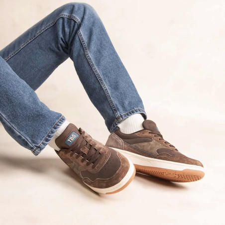 ALMERIO Chocolat, Sneakers basses TBS