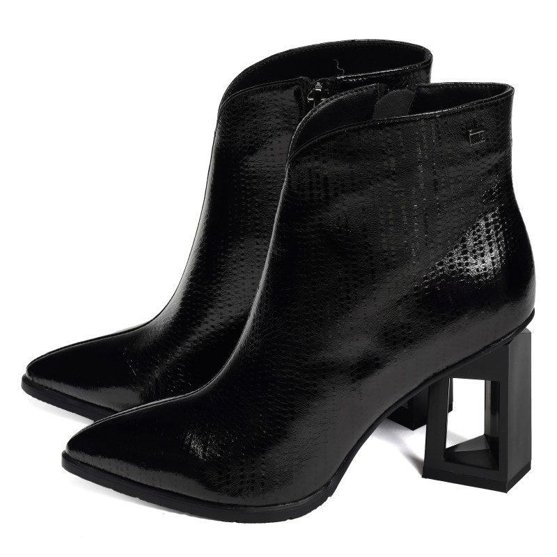 BABETH Verni Noir, Bottines Métamorf'Ose