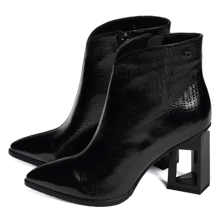 BABETH Verni Noir, Bottines Métamorf'Ose