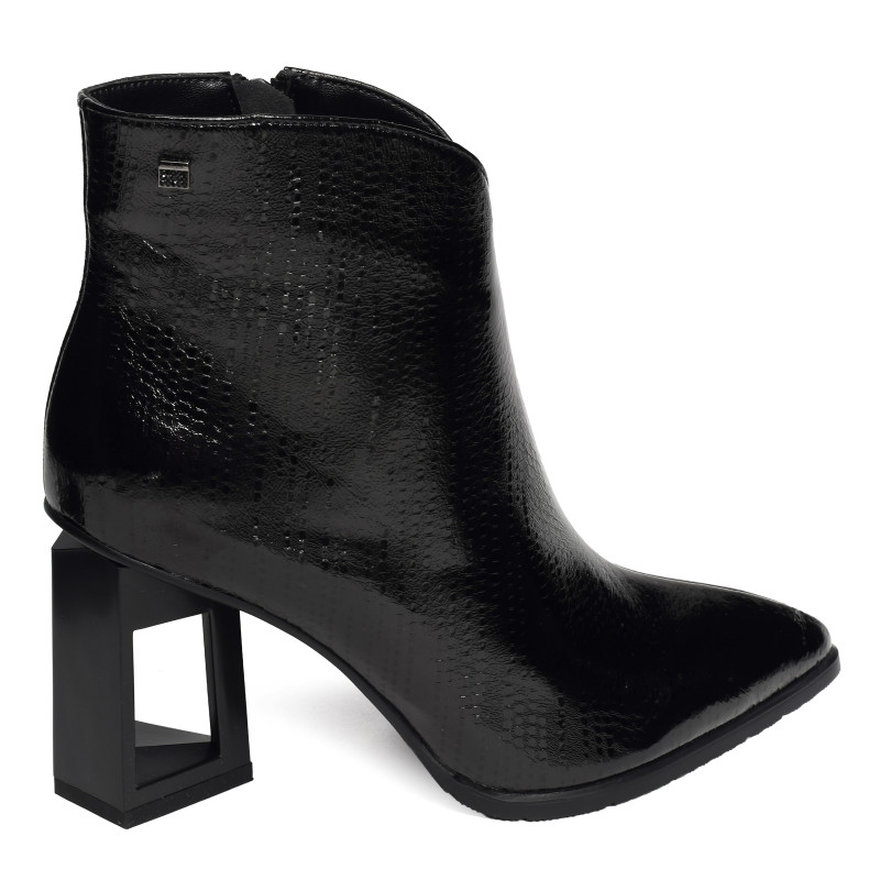 BABETH Verni Noir, Bottines Métamorf'Ose