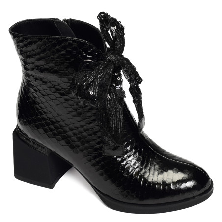BAGDAD Verni Noir, Bottines Métamorf'Ose