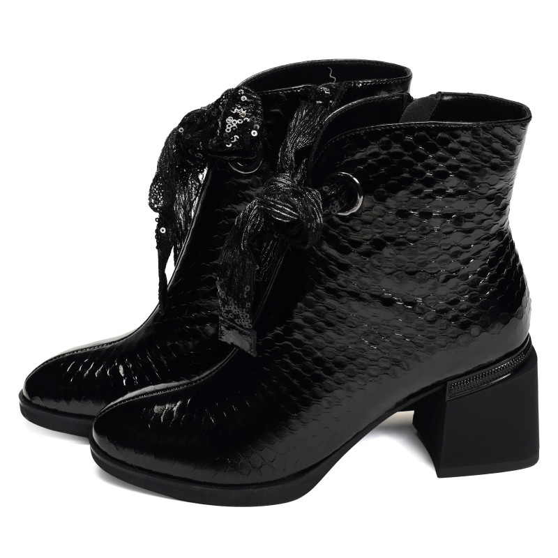 BAGDAD Verni Noir, Bottines Métamorf'Ose