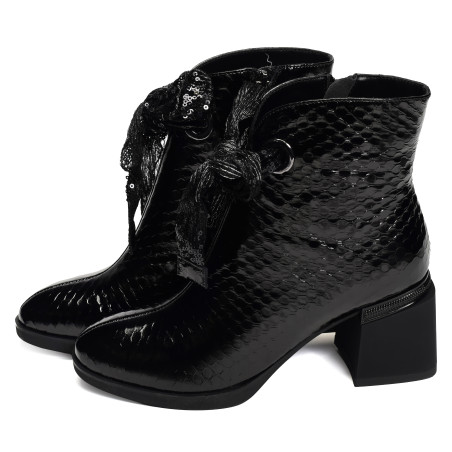 BAGDAD Verni Noir, Bottines Métamorf'Ose