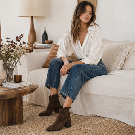 BALBINA Marron, Bottines Métamorf'Ose