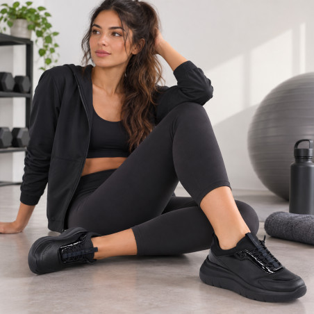 D PLUMMERY PLUS A Noir, Slip-On Geox