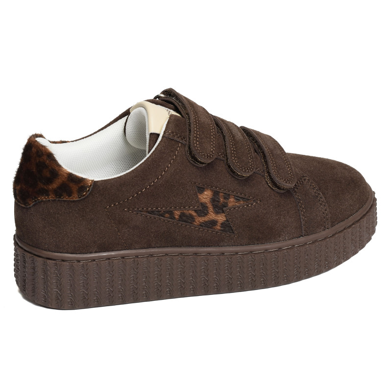 MAGGIE ORIGINALS Chocolat Léopard, Sneakers basses Vanessa Wu