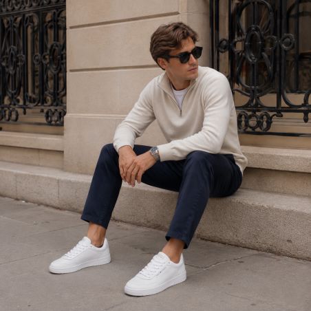  TH BASKET CORE LEATHER 5927 Blanc