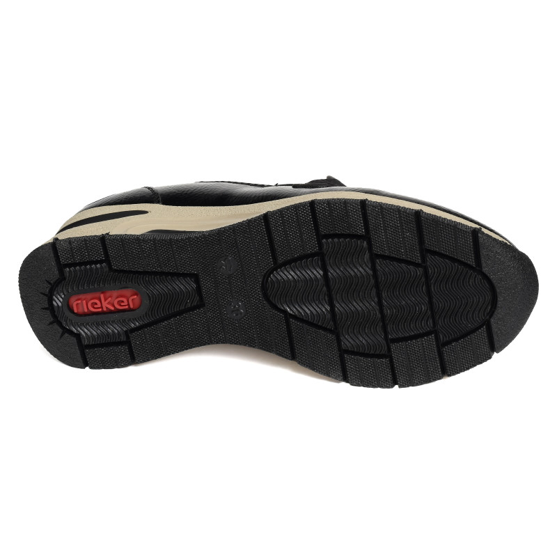 N9350 Noir Léopard, Mocassins Rieker