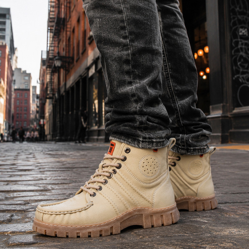 4001 MEN Beige, Boots Mag