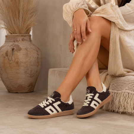 CLOUD WOOL Café, Sneakers basses Back 70