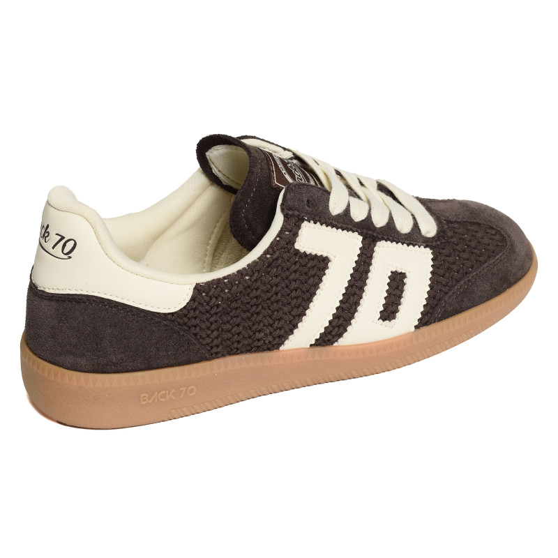 CLOUD WOOL Café, Sneakers basses Back 70