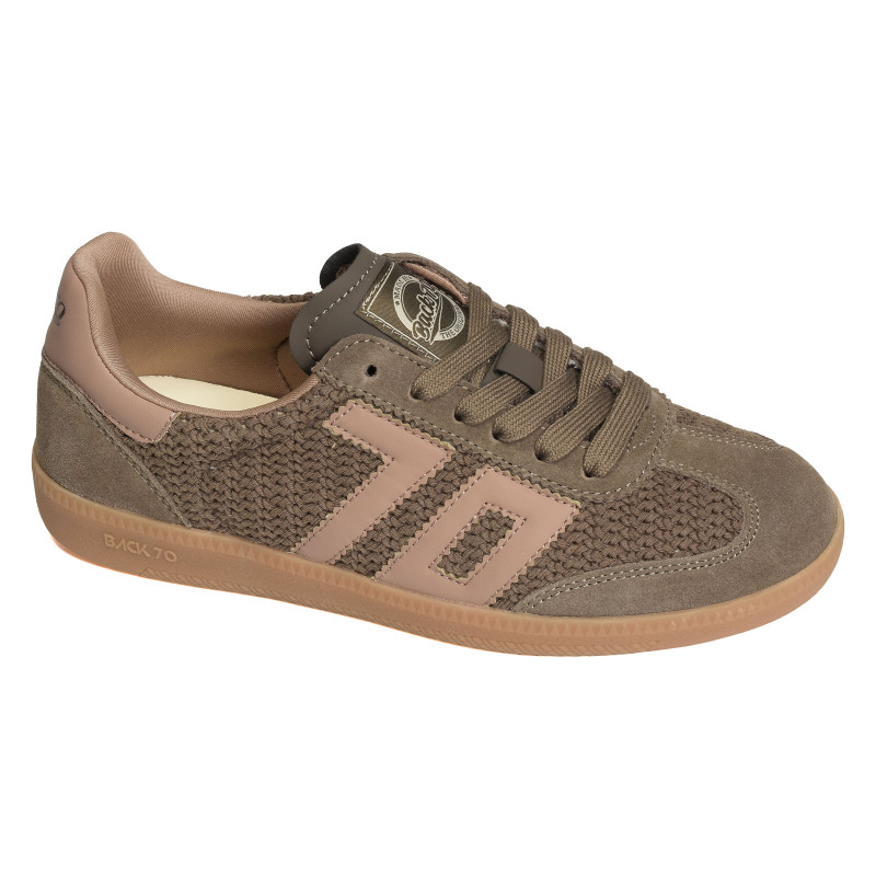 CLOUD WOOL Taupe, Sneakers basses Back 70