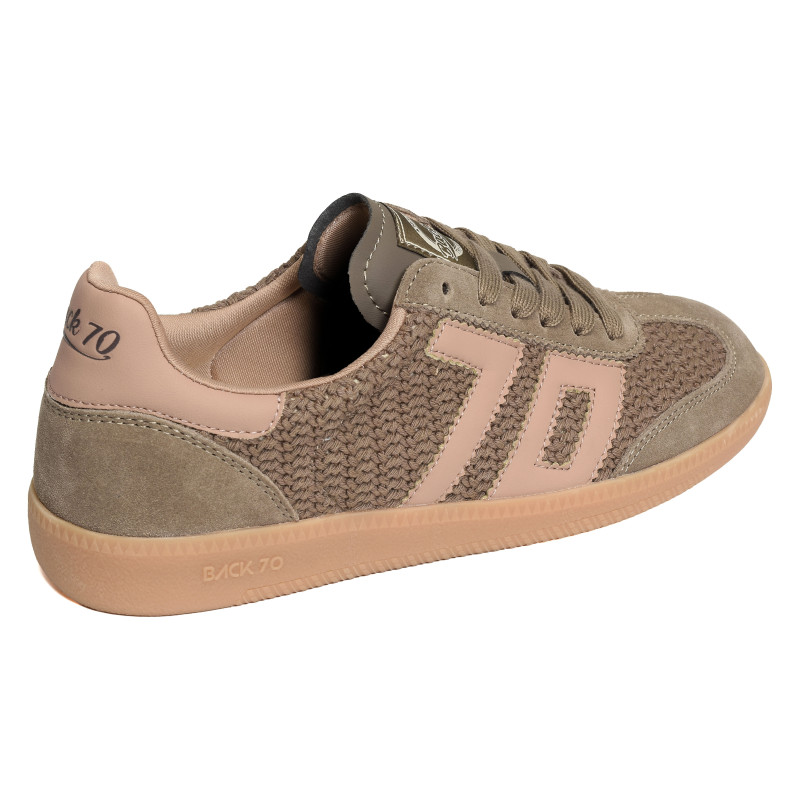 CLOUD WOOL Taupe, Sneakers basses Back 70