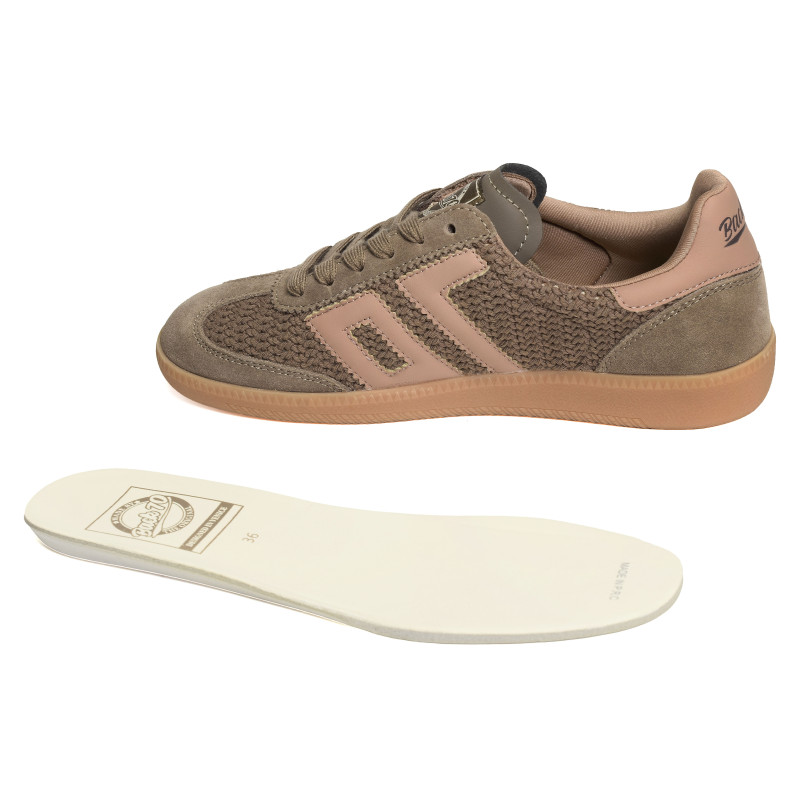 CLOUD WOOL Taupe, Sneakers basses Back 70