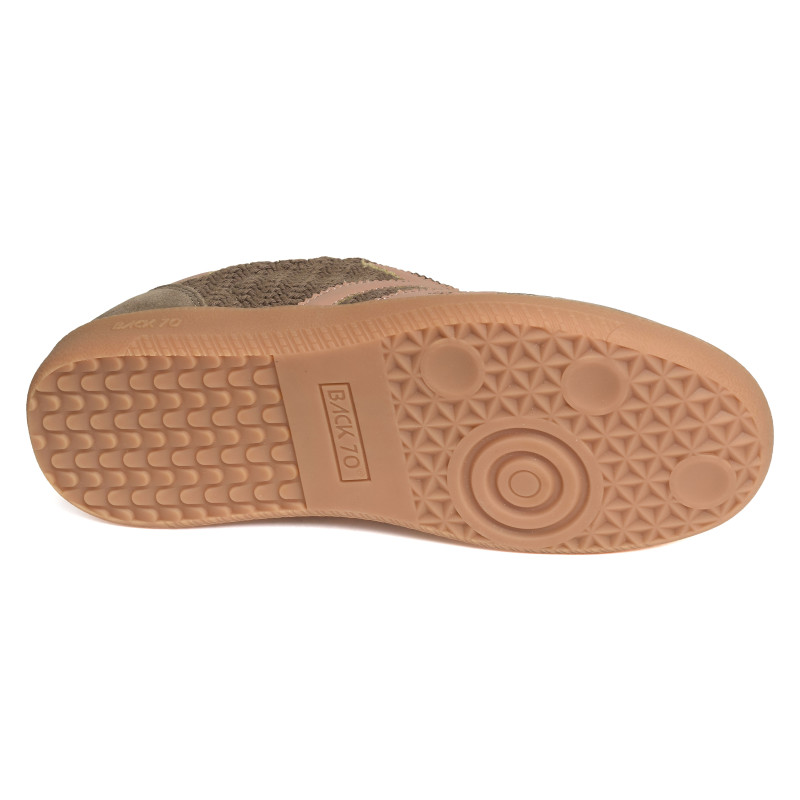 CLOUD WOOL Taupe, Sneakers basses Back 70