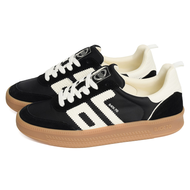 DOUBLE NYLON Noir, Baskets Mode Back 70