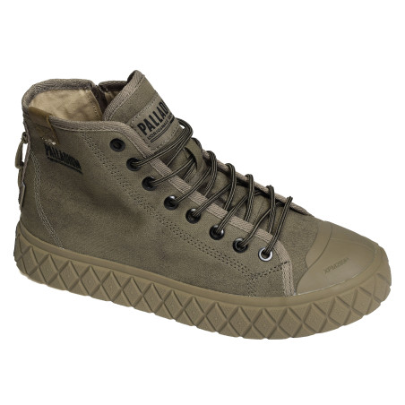 PALLA ACE PINE WAX Kaki, Chaussures montantes Palladium