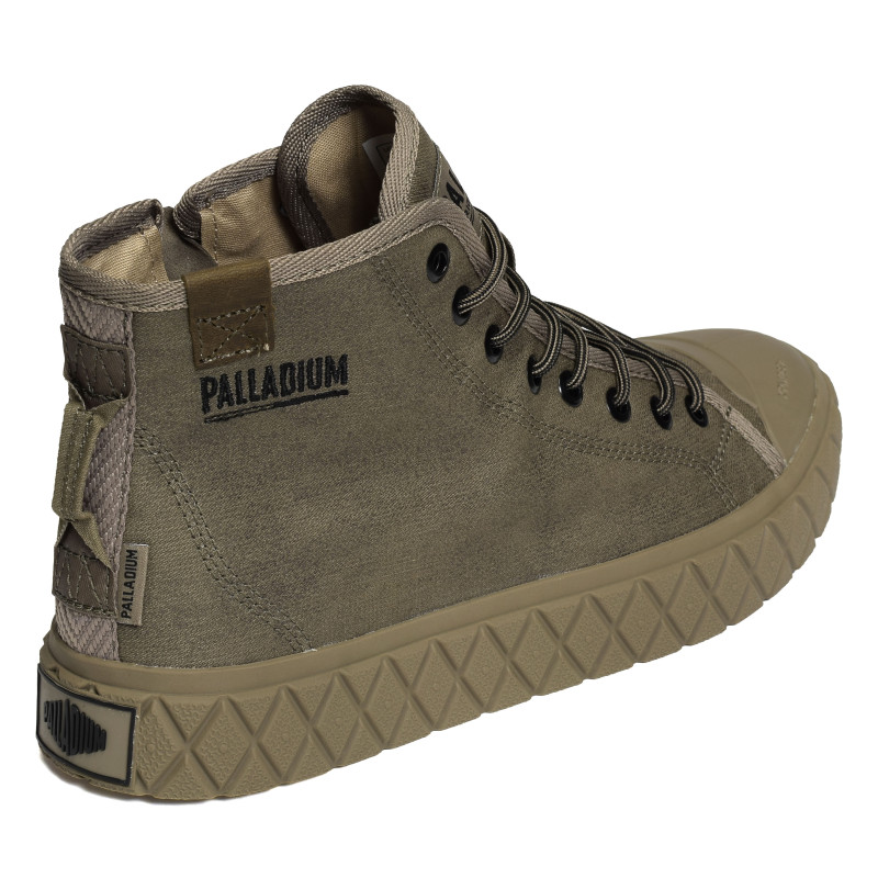 PALLA ACE PINE WAX Kaki, Chaussures montantes Palladium