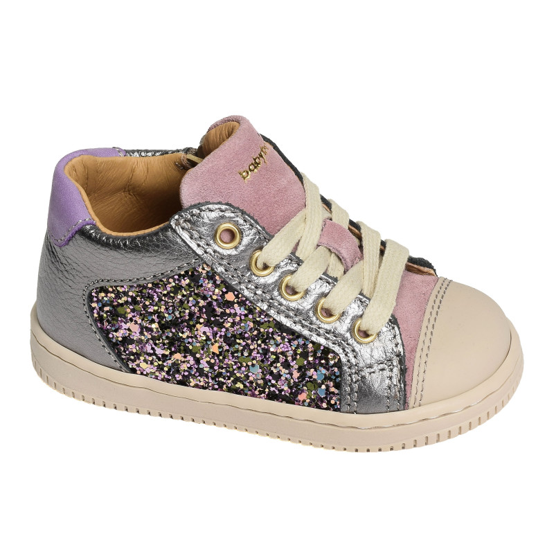 FRIDA Gris Violet, Chaussures à Lacets Babybotte